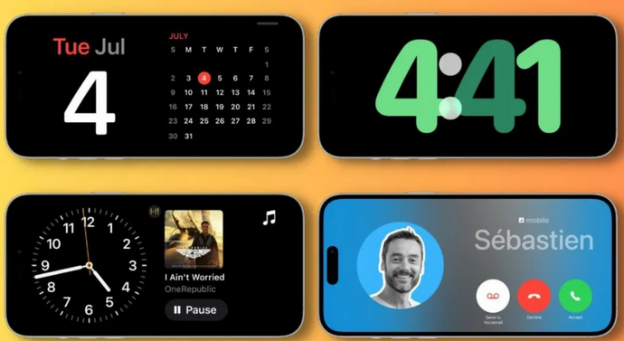天涯苹果手机维修分享iOS17横屏充电待机显示有什么好处 