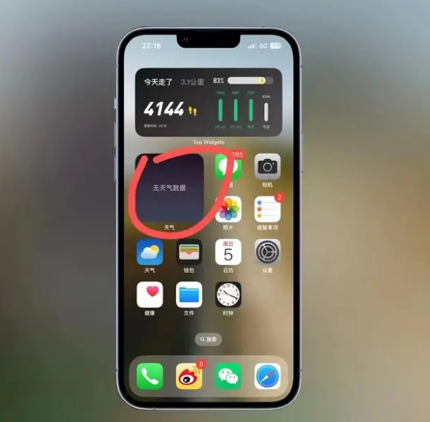 天涯苹果手机维修分享:iOS16主屏幕天气小组件无法正常工作怎么办？ 